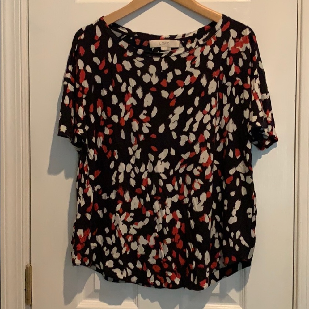 Loft short sleeve blouse
